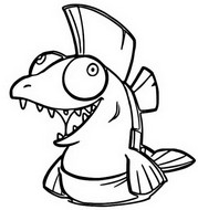Coloriage Salmonoïde