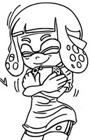 Coloriage Inkling rose