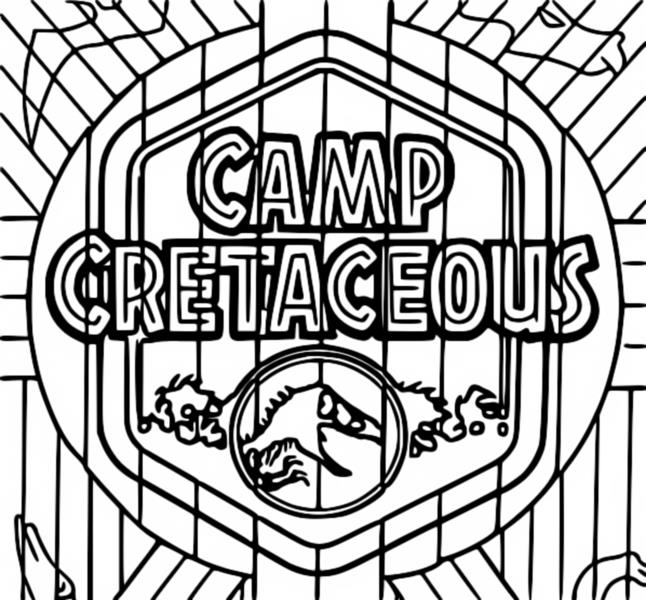 Kleurplaat Camp Cretaceous