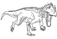 Desenho de Indominus Rex para colorir