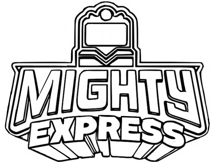 Coloriage Logo - Mighty Express