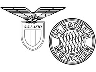 Malvorlagen Achtelfinale - Lazio (ITA) - Bayern (GER)