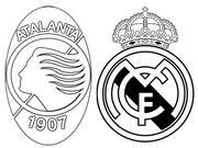 Coloring page Round of 16 - Atalanta (ITA) - Real Madrid (ESP)