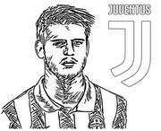 Desenho para colorir Alvaro Morata