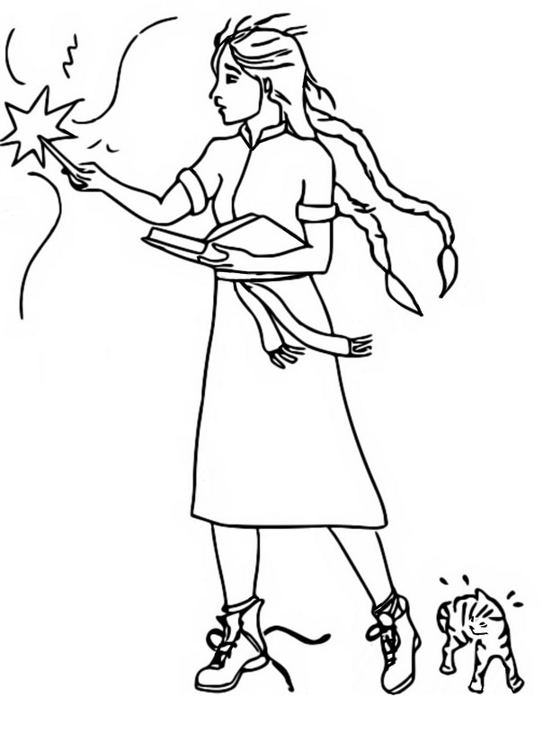 Coloring page The Worst Witch