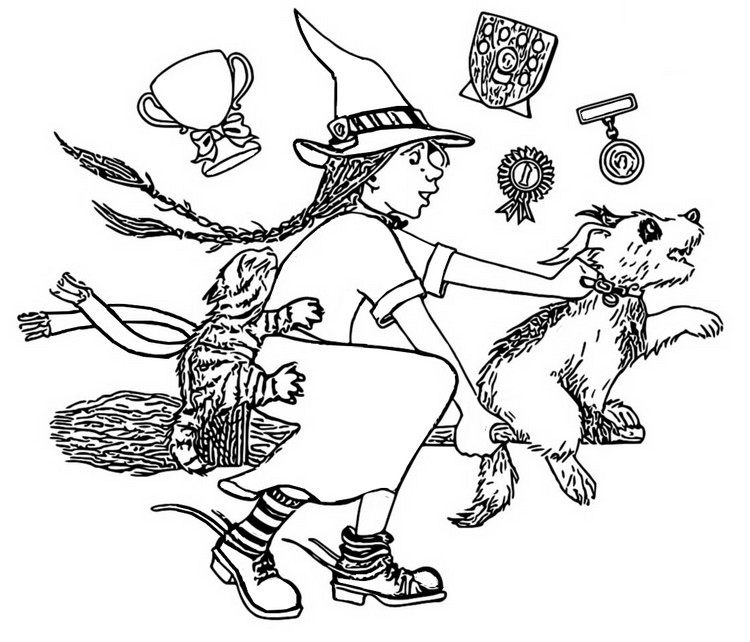 Coloring page The Worst Witch