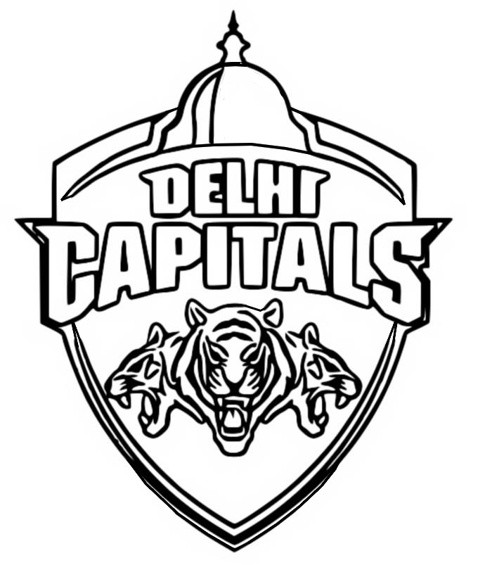 Desenho para colorir Dehli Capitals