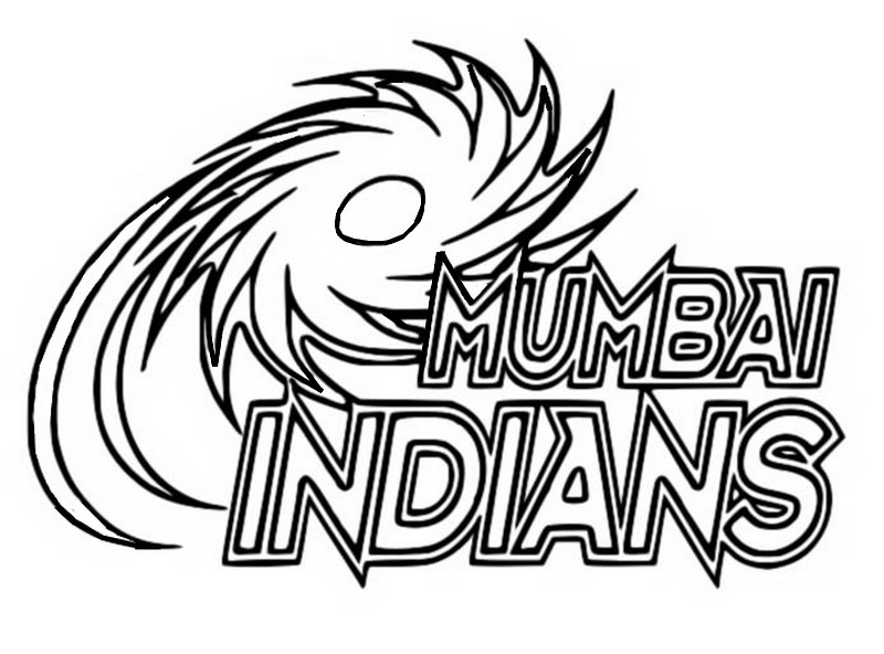 Kleurplaat Mumbai Indians