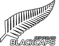 Kleurplaat Nieuw-Zeelandse team