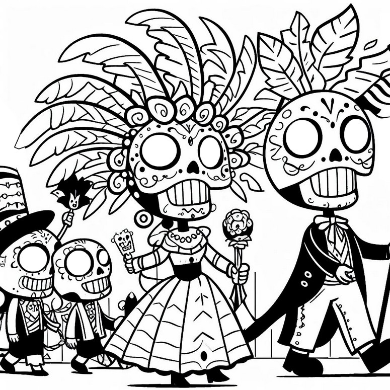 Coloring page Parade