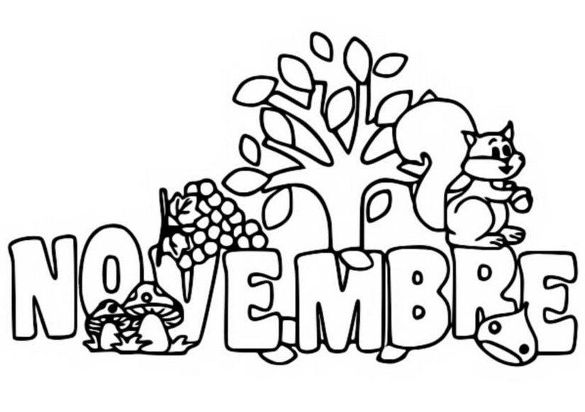 Coloriage Hello novembre