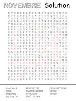 Coloriage Mots cachés - Solution