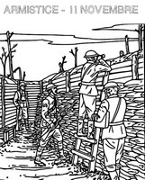 Coloriage Armistice - 11 novembre