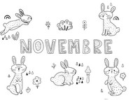 Coloriage Mois de novembre