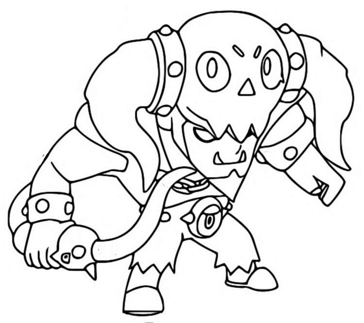 Coloring Page Brawl O Ween Underworld Bo 1 - brawl stars brawl o ween offer