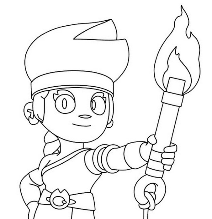 Coloring page Amber