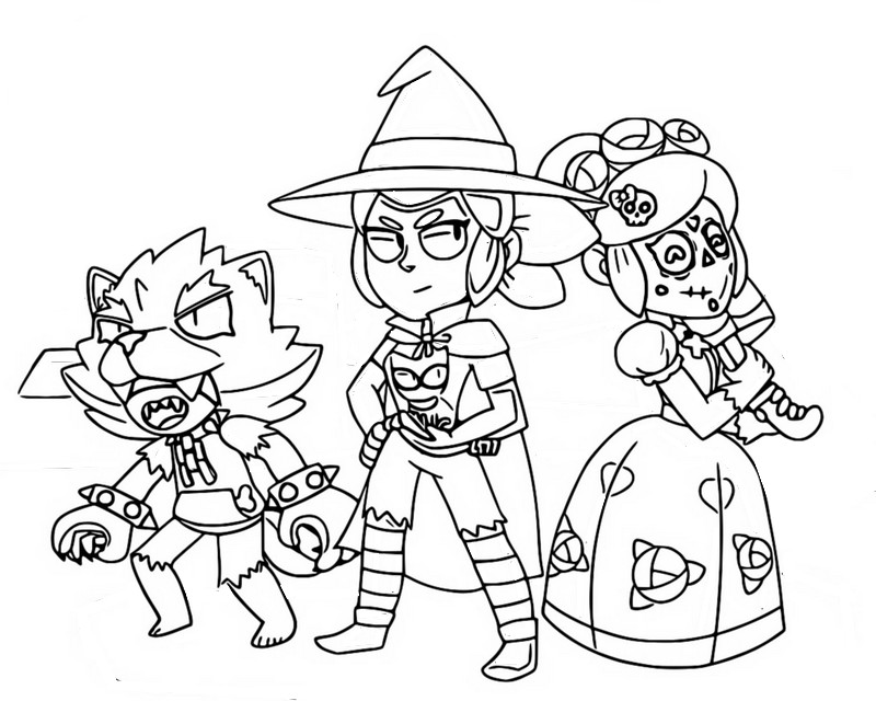 Desenho para colorir Brawl-O-Ween : Novas Skins 4