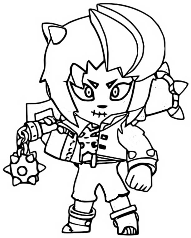 Coloring Page Brawl O Ween Zombibi 5 - brawl stars brawl o ween offer