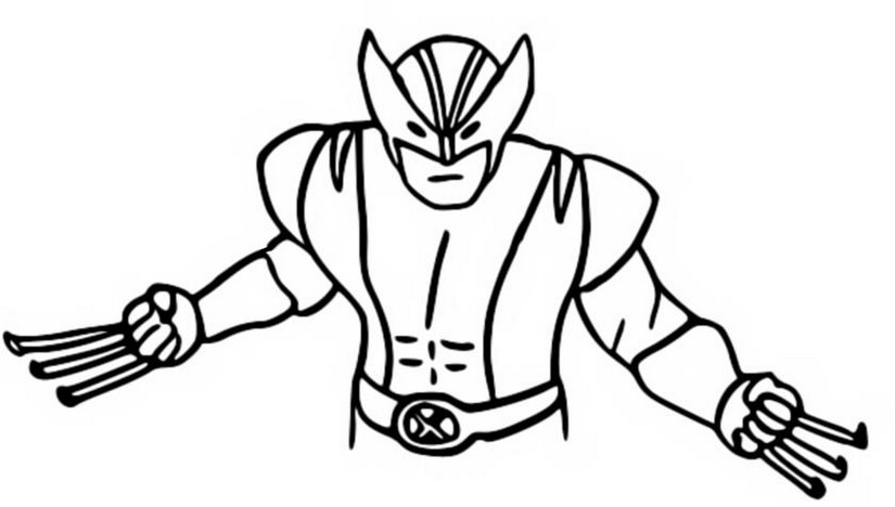 Desenho para colorir Wolverine