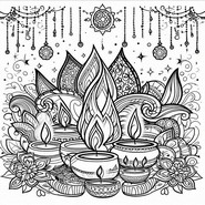 Desenho para colorir Velas