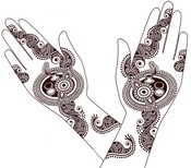 Coloring page Mehandi