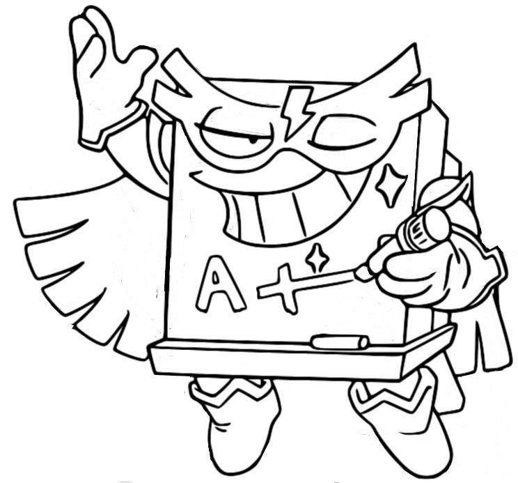 Coloring page Powerchalk 427 Flashy Faction - Superthings Secret Spies - Superzings 6