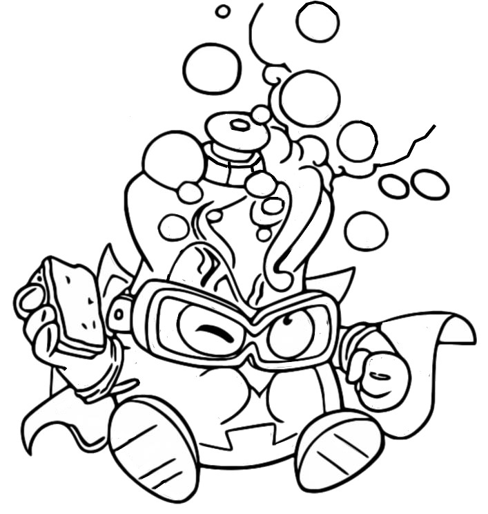 Coloring page Bubble Top 429 Flashy Faction - Superthings Secret Spies - Superzings 6