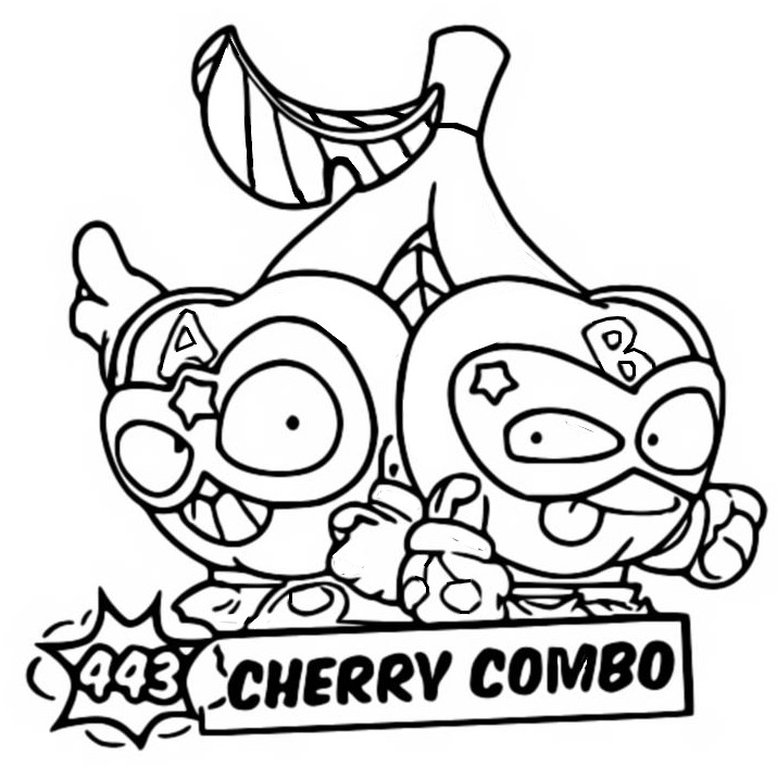 Dibujo para colorear Cherry Combo 443 Action Squad - Superthings Secret Spies - Superzings 6
