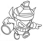 Coloring page Wicked Line 418 Trickster Troop