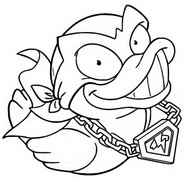 Coloring page Bad Quack 440 Dark Division