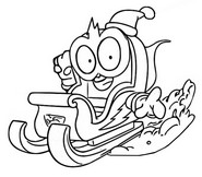 Coloring page Snow Rider 442 Action Squad