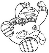 Desenho para colorir Powtato 449 Action Squad