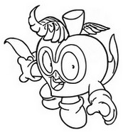 Coloring page Peachy Pack 340 Sky Runners
