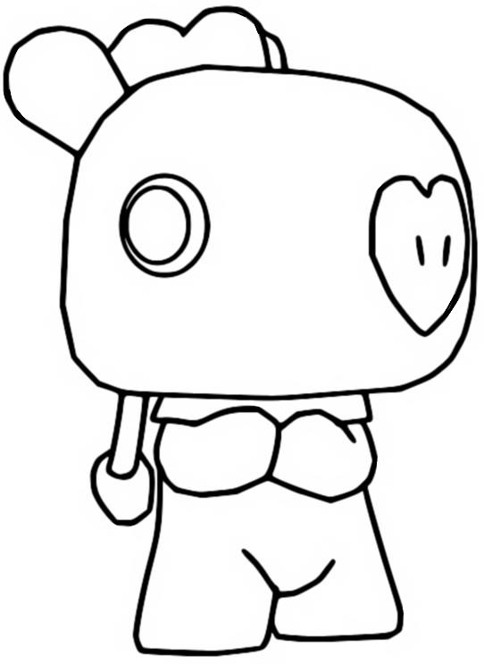 Coloring page Mang - Funko Pop BT21 BTS