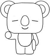 Dibujos para colorear Funko Pop BT21 BTS - Morning Kids