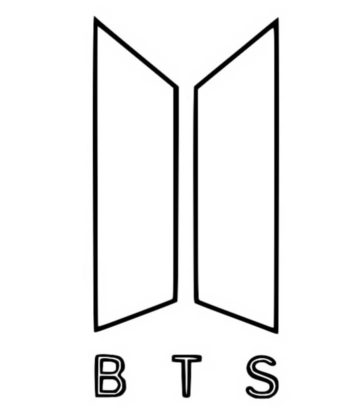Desenho para colorir Logotipo  Bulettproof Boy Scouts  - BTS