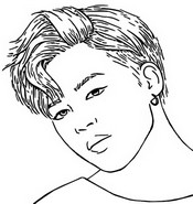 Coloring page Jimin