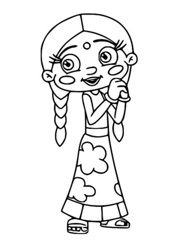 Desenho para colorir Chutki