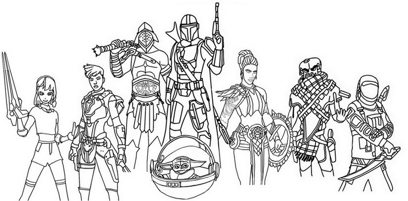 Coloring page Battle pass