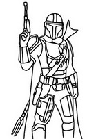 Disegno da colorare The Mandalorian