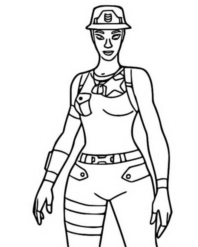 Coloring page Recon Expert - Most Popular Fortnite Skins