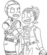 Coloring page Merry Marauder & Ginger Gunner