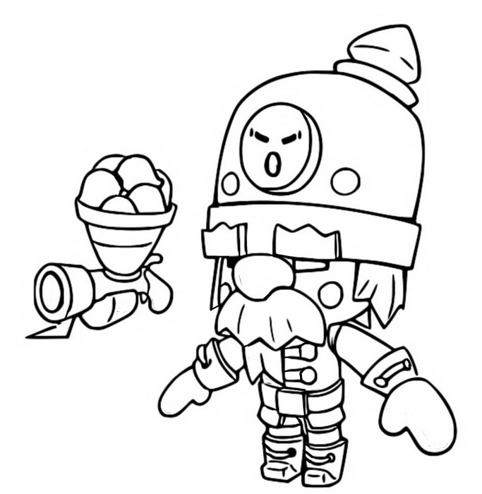 Coloring page Nutcracker Gale