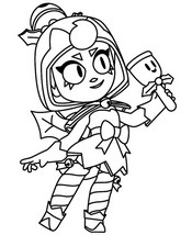 Desenho para imprimir - Janet Festiva - Brawlidays