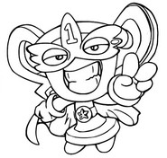 Coloriage Pow Position 253 Super Leader Hero