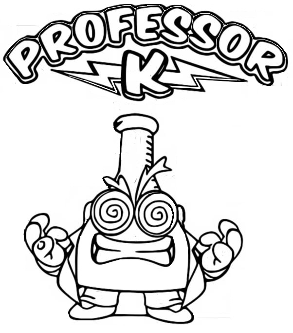 Kleurplaat Professor K Ultra Rare