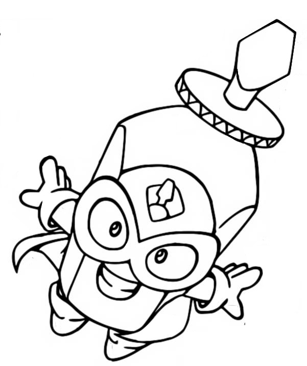Coloring page Turbo Wist 148 Rockyriders - Superthings Series 2 Superzings