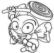 Coloring page Candy Strike 081 Leader Hero