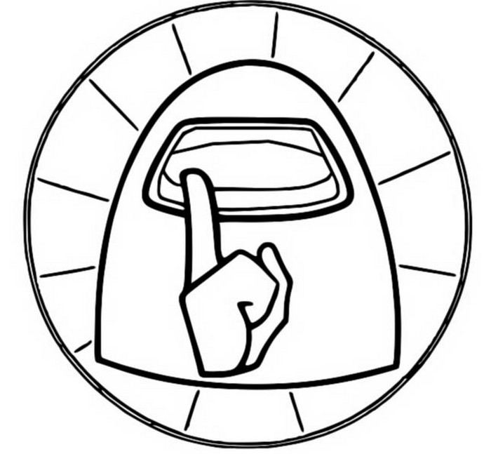 Målarbok Logotyp - Among Us