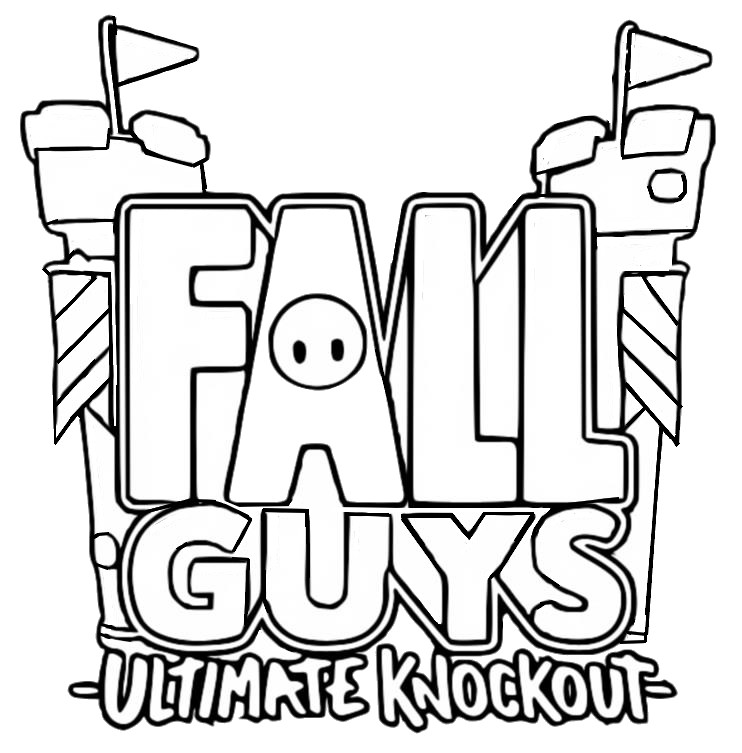 Coloriage Logo Saison 2 - Fall Guys Ultimate Knockout